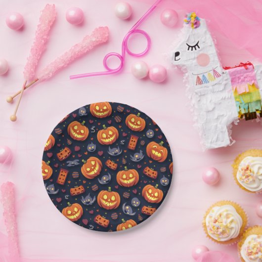 Happy Halloween Paper-Borden Papieren Bordje (Feest)