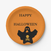 Happy Halloween Paper-Borden Papieren Bordje (Voorkant)