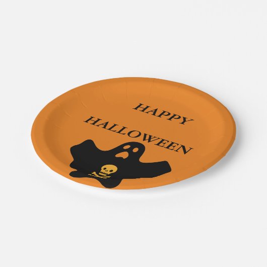 Happy Halloween Paper-Borden Papieren Bordje (Gekanteld)