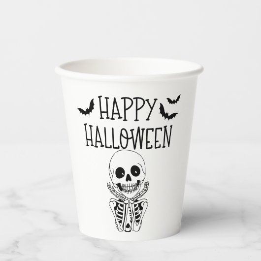 Happy Halloween Paper cup Papieren Bekers (Voorkant)