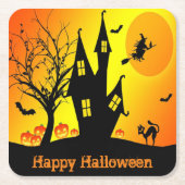 Happy Halloween Paper-Onderzetter Kartonnen Onderzetters (Voorkant)
