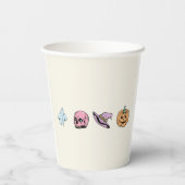 Happy Halloween Papieren Bekers (Achterkant)