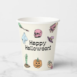 Happy Halloween Papieren Bekers