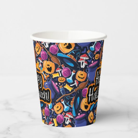 Happy Halloween Papieren Bekers (Links)