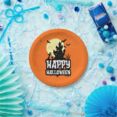 Happy Halloween Papieren Bordje (Feest)