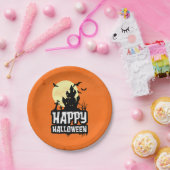Happy Halloween Papieren Bordje (Feest)