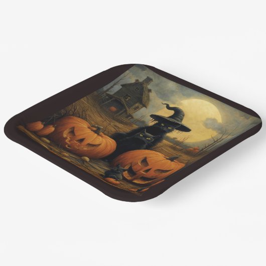 Happy Halloween Papieren Bordje (Gebogen)