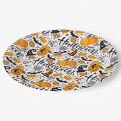 Happy Halloween Papieren Bordje (Gekanteld)