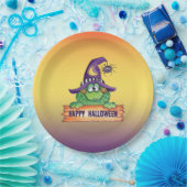 Happy Halloween Papieren Bordje (Feest)