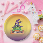 Happy Halloween Papieren Bordje (Feest)