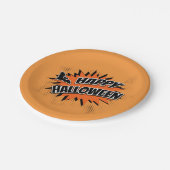Happy Halloween Papieren Bordje (Gekanteld)