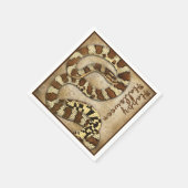 Happy Halloween Papieren servetten met slangen (Hoek)