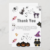 Happy Halloween Party Aankondiging (Voorkant / Achterkant)