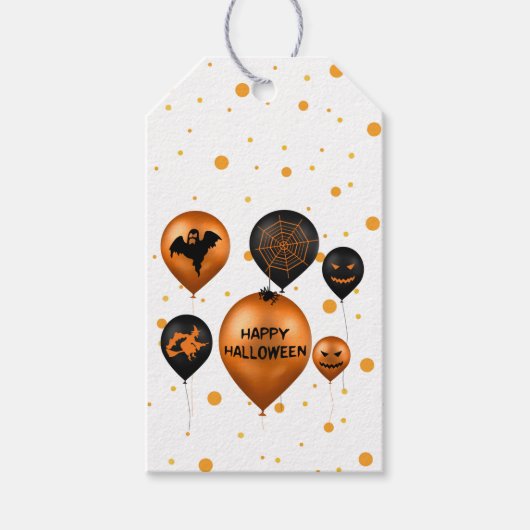 Happy Halloween Party-ballonnen Cadeaulabel (Voorkant)