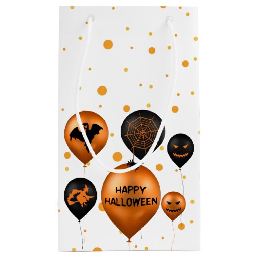 Happy Halloween Party-ballonnen Klein Cadeauzakje (Achterkant)