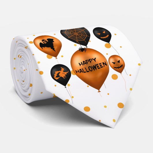 Happy Halloween Party-ballonnen Stropdas (Opgerold)