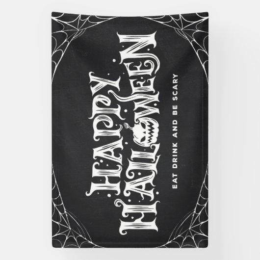 Happy Halloween Party Banner (Verticaal)