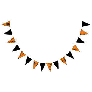 Happy Halloween Party Banner (Sinaasappel & Zwart)