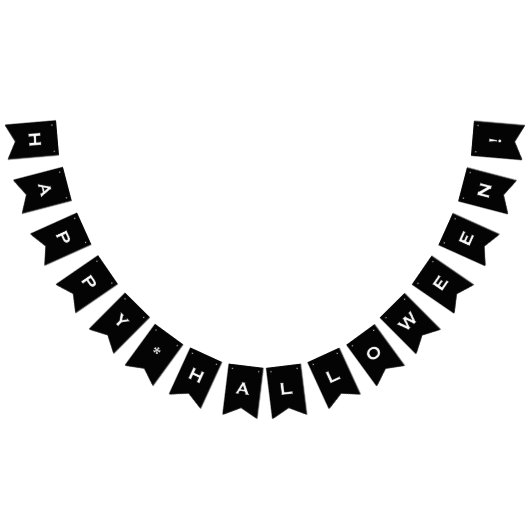 Happy Halloween Party-banner Vlaggetjes (Alle)