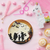 Happy Halloween Party Bats Pumpkins Paper Bord (Feest)