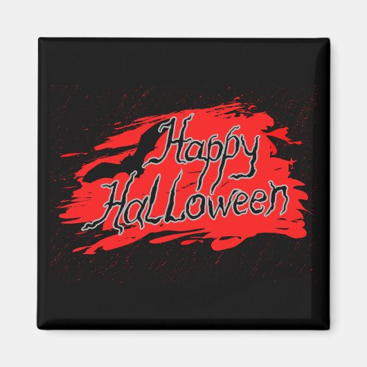 Happy Halloween party decor angstaanjagend binnens Magneet (Voorkant)