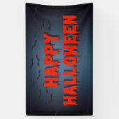 Happy Halloween Party eng bloedige typografie Spandoek (Verticaal)