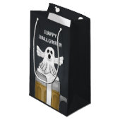 Happy Halloween Party Ghost Klein Cadeauzakje (Voorkant Gekanteld)