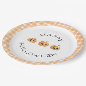 Happy Halloween Party Jack-o'-lantern Papieren Bordje (Gekanteld)