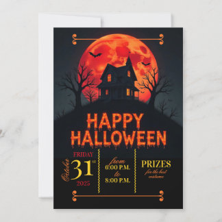 Happy Halloween Party Kaart