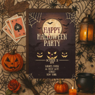 Happy Halloween Party Kaart