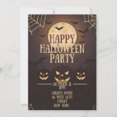 Happy Halloween Party Kaart (Voorkant)