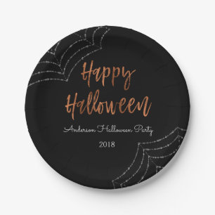 Happy Halloween Party Moderne Halloween Borden Papieren Bordje