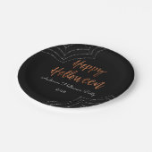 Happy Halloween Party Moderne Halloween Borden Papieren Bordje (Gekanteld)