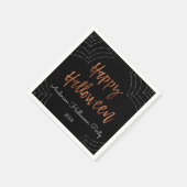 Happy Halloween Party Moderne Halloween servetten (Hoek)