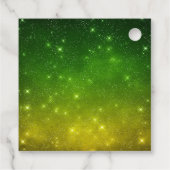 Happy Halloween Party Monsters Green Bedankjes Labels (Achterkant)