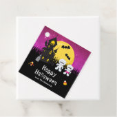 Happy Halloween Party Mummy Pink Bedankjes Labels (In situ)