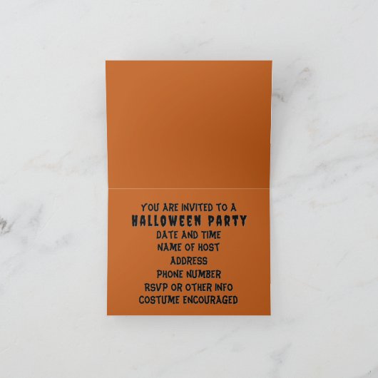 Happy Halloween Party nodiging (Binnen)