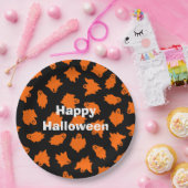 Happy Halloween Party Oranje Ghost Papieren Bordje (Feest)