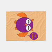 Happy Halloween Party Owl Fleece Blanket Deken (Voorkant (Horizontaal))