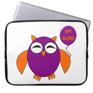 Happy Halloween Party Owl-laptophoes Laptop Sleeve