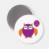 Happy Halloween Party Owl Magnet (Voorkant / Achterkant)