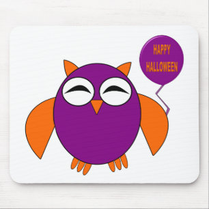 Happy Halloween Party Owl Mousepad Muismat