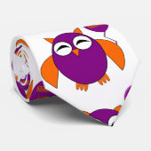 Happy Halloween Party Owl Stropdas (Opgerold)