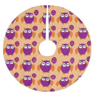 Happy Halloween Party Owl Tree Skirt Kerstboom Rok