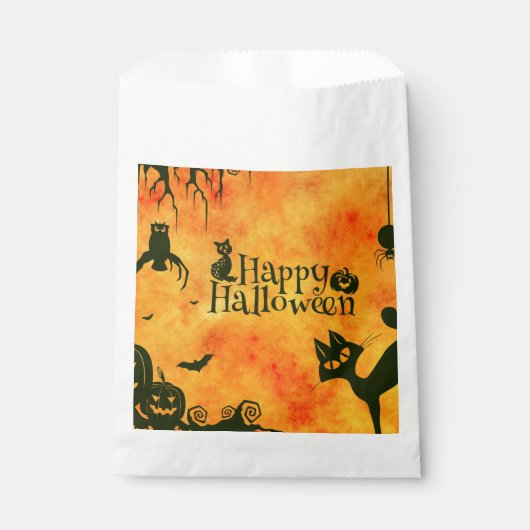 Happy Halloween Party Paper Favor Tassen Bedankzakje (Voorkant)