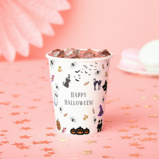 Happy Halloween Party Papieren Bekers
