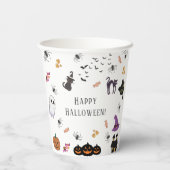 Happy Halloween Party Papieren Bekers (Achterkant)