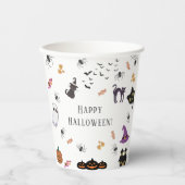Happy Halloween Party Papieren Bekers (Voorkant)