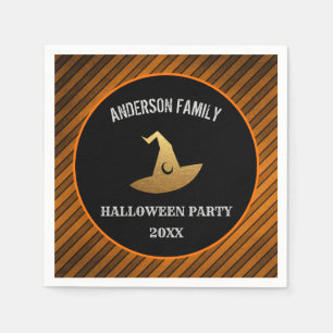 Happy Halloween Party Personalized Witch Pet Servet