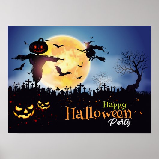 Happy Halloween Party Poster (Voorkant)